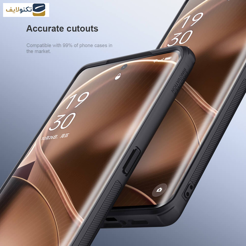 محافظ صفحه نمایش گوشی اوپو Find X6 Pro نیلکین مدل Impact Resistant بسته دو عددی - Nillkin Impact Resistant Curved Film for Oppo Find X6 Pro 2 pieces