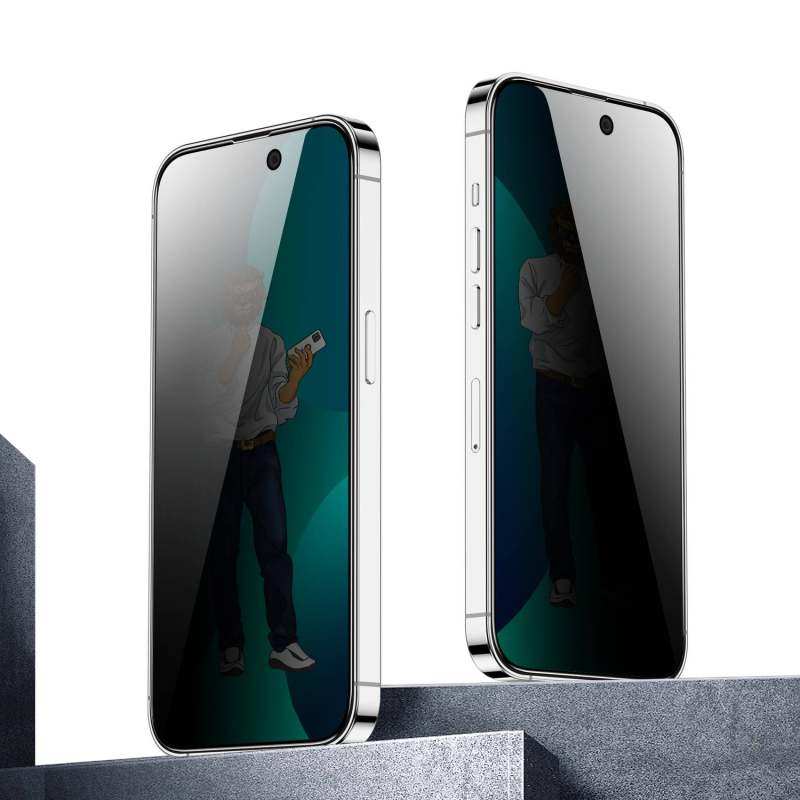 گلس گوشی اپل iPhone 13 pro max /14 Plus گرین حریم شخصی مدل Steve Privacy - Green Lion iPhone 13 pro max /14 Plus Privacy Steve Privacy