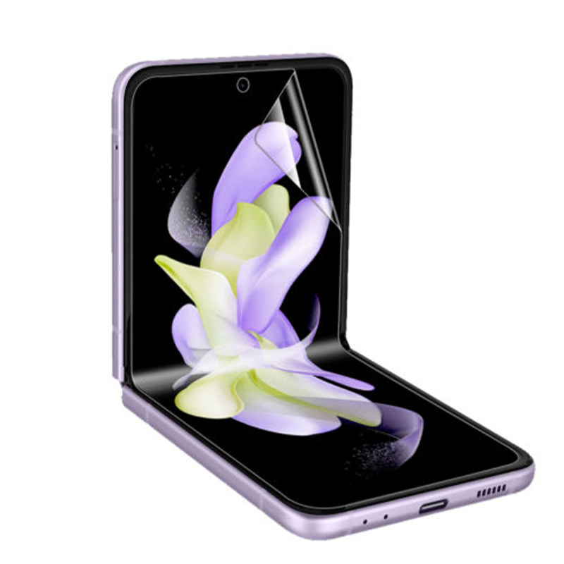 محافظ صفحه نمایش و پشت گوشی سامسونگ Galaxy Z Flip 4 بوف مات مدل Hydrogel-Matte - Buff Hydrogel-Matte Galaxy Z Flip 4 back and Screen Protector