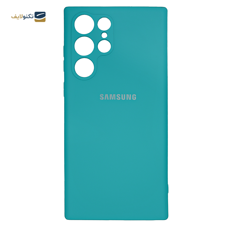  کاور سیلیکونی محافظ لنزدار مناسب برای گوشی موبایل سامسونگ Galaxy S22 Ultra 5G	 - Samsung Silicone Cover For Galaxy S22 Ultra