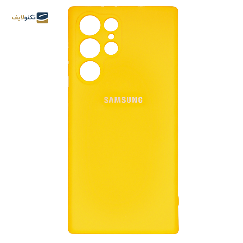  کاور سیلیکونی محافظ لنزدار مناسب برای گوشی موبایل سامسونگ Galaxy S22 Ultra 5G	 - Samsung Silicone Cover For Galaxy S22 Ultra
