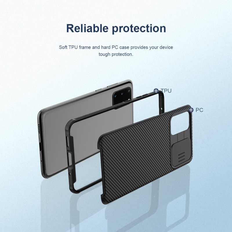 کاور گوشی سامسونگ گالاکسی S20 Plus نیلکین مدل CAMSHIELD-PRO-S20PLS  - Nillkin CAMSHIELD-PRO-S20PLS Case for Galaxy S20 Plus