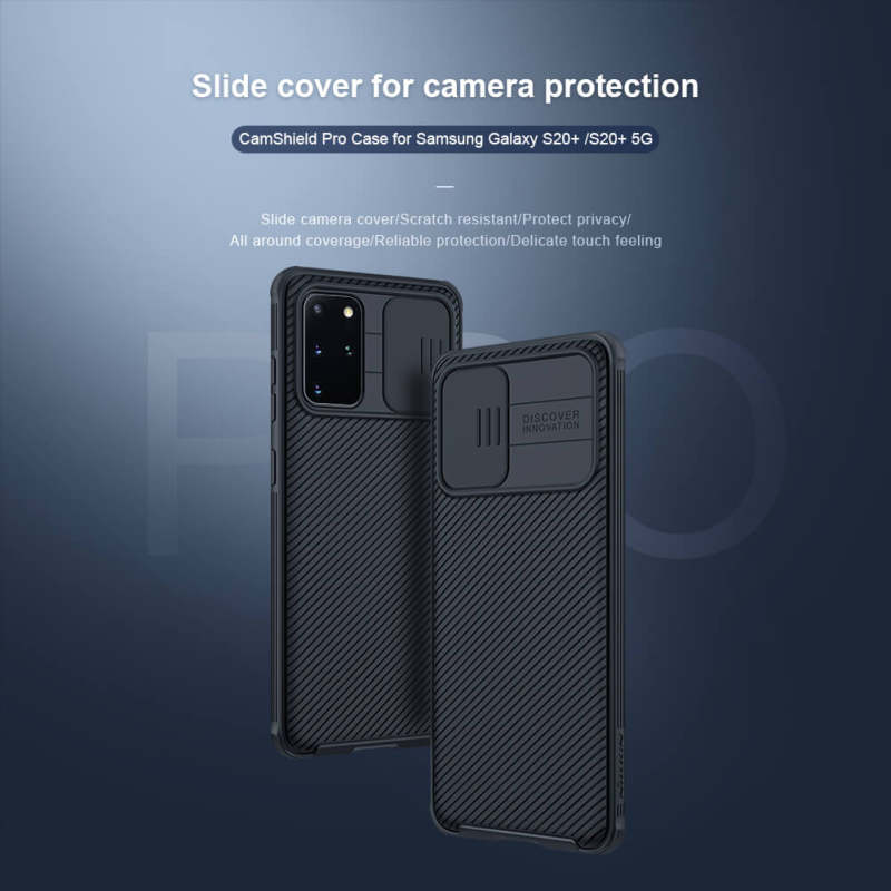  کاور گوشی سامسونگ گالاکسی S20 Plus نیلکین مدل CAMSHIELD-PRO-S20PLS  - Nillkin CAMSHIELD-PRO-S20PLS Case for Galaxy S20 Plus