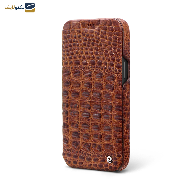 کیف کلاسوری گوشی اپل iPhone 12 Pro Max اگرت مدل Croco چرمی - Egret Croco Genuine Leather Stand Folder Bag For Apple iPhone 12 Pro Max