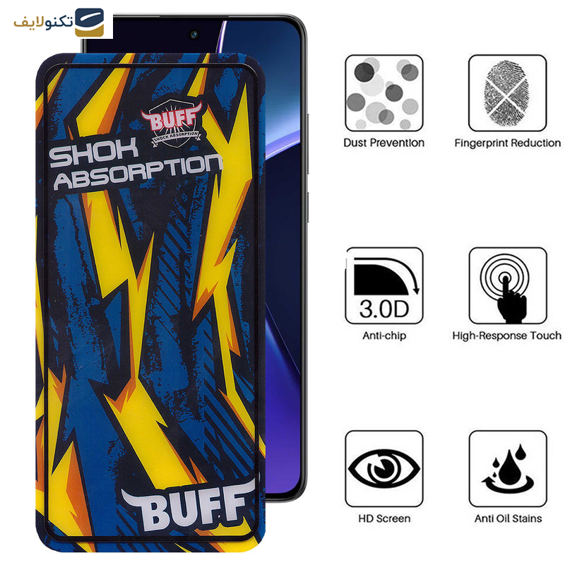 محافظ صفحه نمایش گوشی وان پلاس Nord CE4-Nord CE3-10R-10T-Ace Pro-Ace بوف مدل Shock-Shock - Buff Shock-Shock Glass Screen Protector For OnePlus Nord CE4-Nord CE3-10R-10T-Ace Pro-Ace