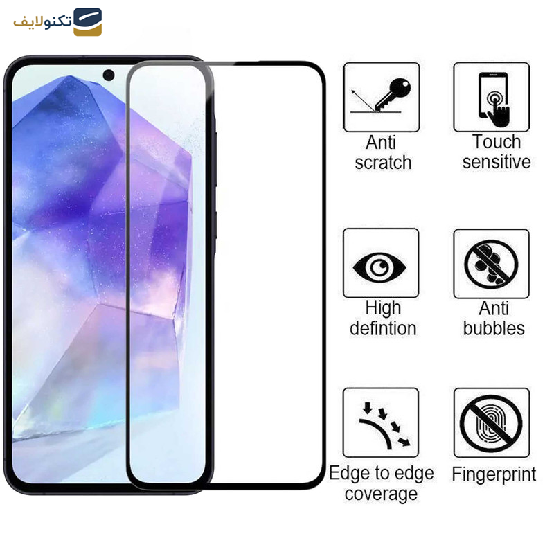 محافظ صفحه نمایش گوشی سامسونگ Galaxy A55 - A35 بوف مدل Ceramic - Buff Ceramic screen protector suitable for Samsung Galaxy A55 - A35
