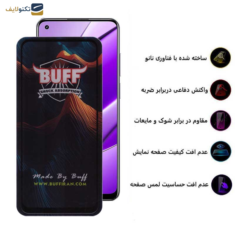 محافظ صفحه نمایش گوشی ریلمی 11 4G-10-9 Pro Plus -9-8 Pro-8-X7-X7 india-X7 Pro بوف مدل Mountain-G - Buff Mountain-G Glass Screen Protector For Realme 11 4G - 10 - 9 Pro Plus - 9 - 8 Pro - 8 - X7 - X7 india - X7 Pro