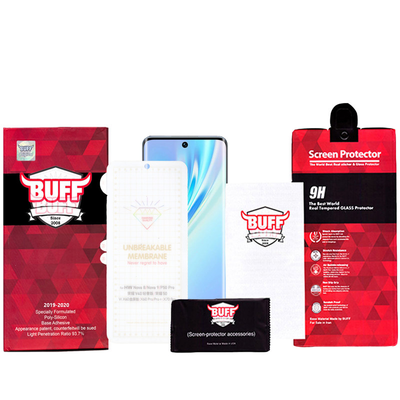 گلس گوشی هوآوی P50 pro/Nova 9/V40 lite/Honor 50 بوف مدل Hg15 - Buff Hg15 Honor 50 / V40 Lite/ Nova 8 / Nova 9 / P50 Pro screen protector