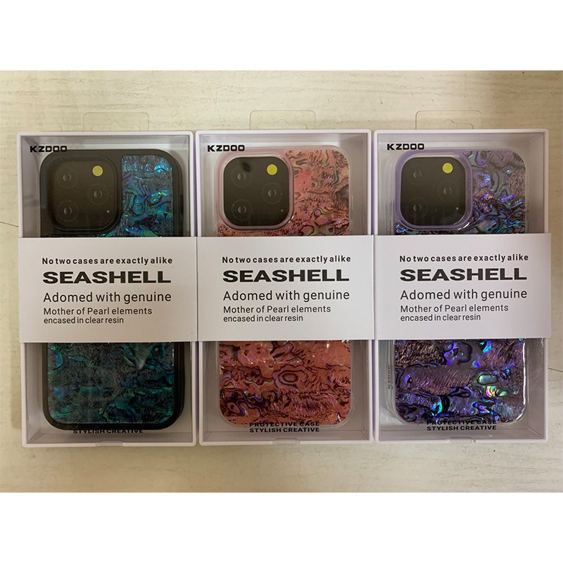 کاور گوشی اپل iPhone 14 Pro - 13 Pro کی -زد دو مدل Seashell   - Kzdoo Seashell Cover For iPhone 14 Pro - Iphone 13 Pro