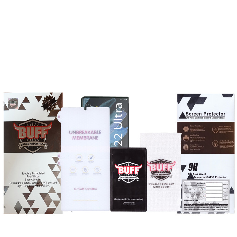 گلس گوشی سامسونگ Galaxy S22 Ultra بوف مدل Hydrogel-Matte-G - Buff Hydrogel-Matte-G Galaxy S22 Ultra Screen protector
