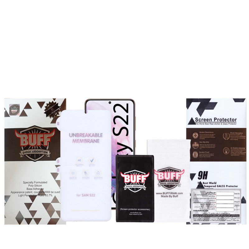 گلس گوشی سامسونگ Galaxy S22 بوف مدل Hydrogel-Matte-G - Buff Hydrogel-Matte-G Galaxy S22 screen protector