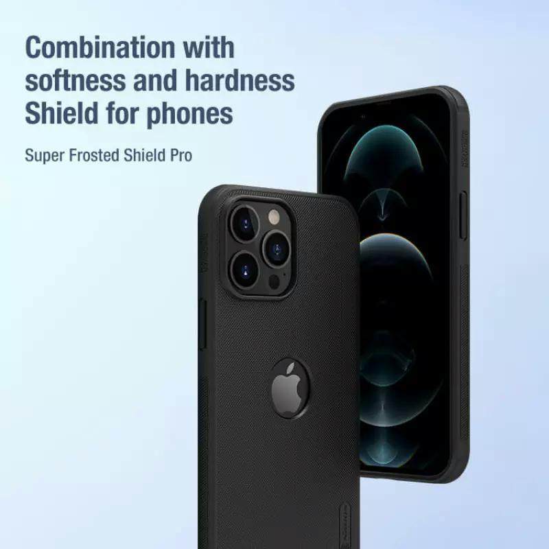 کاور گوشی اپل iPhone 13 Pro Max نیلکین مدل (Super Frosted Shield Pro (Logo CutOut - Nillkin Super Frosted Shield Pro Cover For Apple iPhone 13 Pro Max