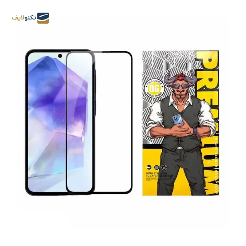 گلس گوشی موتورولا Moto G22 اوجی مدل شیشه ای فول چسب 9H - 