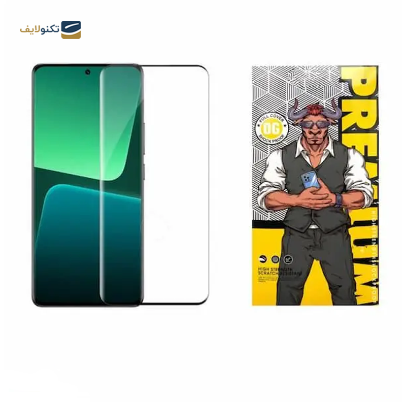 گلس گوشی شیائومی 12Pro اوجی مدل شیشه ای فول چسب 9H - 