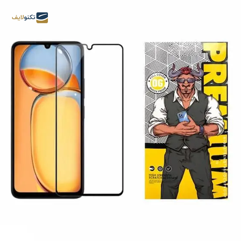 گلس گوشی پوکو C65 اوجی مدل شیشه ای فول چسب 9H - 