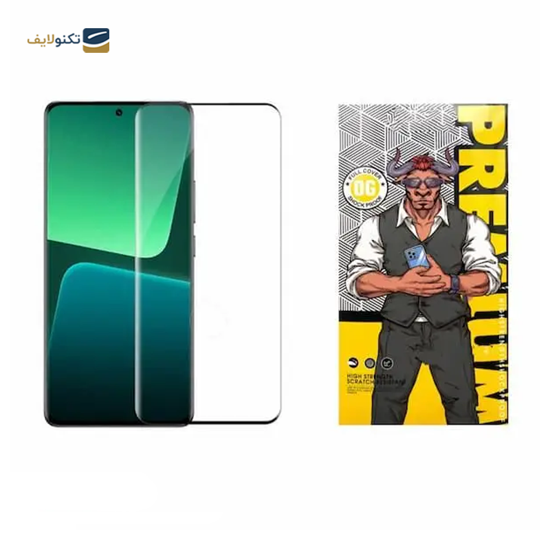 گلس گوشی شیائومی 14Pro اوجی مدل شیشه ای فول چسب 9H - 