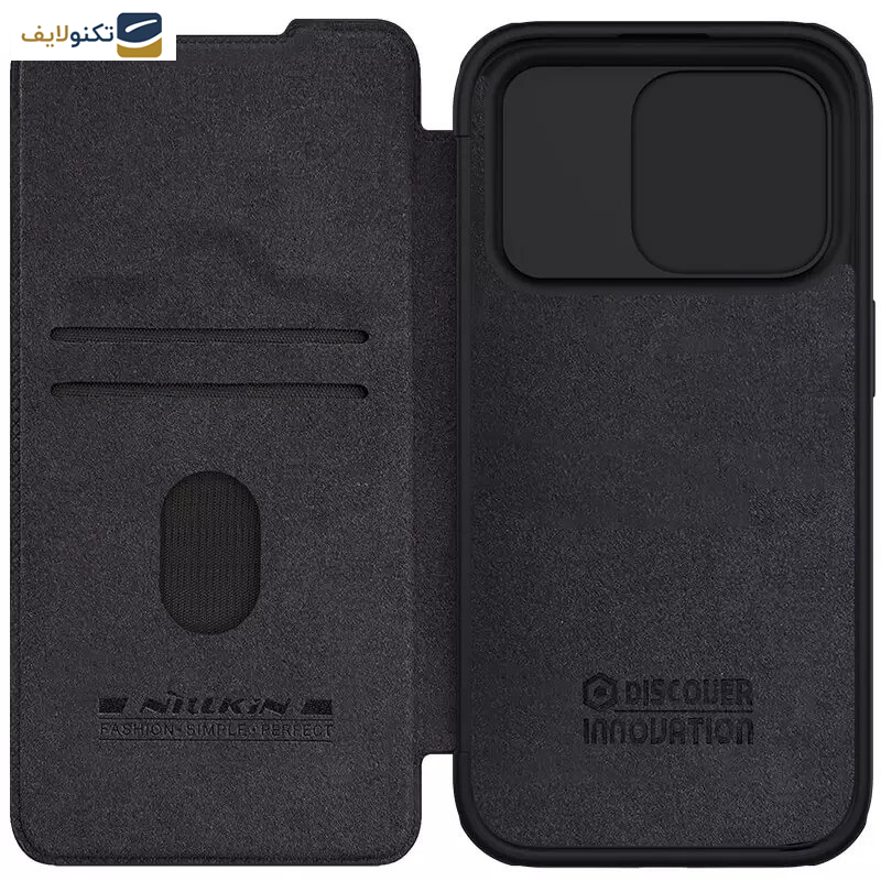 کیف کلاسوری گوشی اپل iPhone 15 Pro Max نیلکین مدل Qin Pro Leather - Nillkin Qin Pro Leather case for Apple iPhone 15 Pro Max