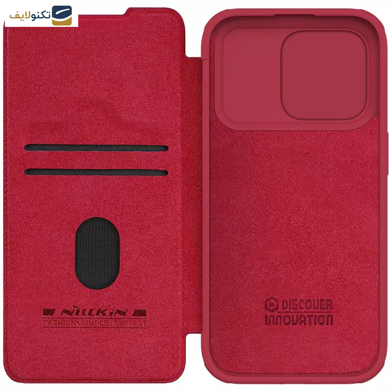 کیف کلاسوری گوشی اپل iPhone 15 Pro Max نیلکین مدل Qin Pro Leather - Nillkin Qin Pro Leather case for Apple iPhone 15 Pro Max