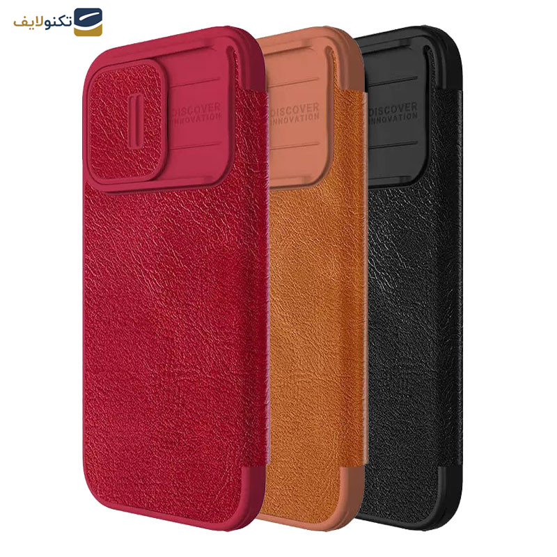 کیف کلاسوری گوشی اپل iPhone 15 Pro Max نیلکین مدل Qin Pro Leather - Nillkin Qin Pro Leather case for Apple iPhone 15 Pro Max