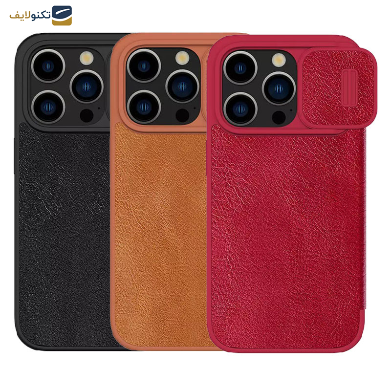 کیف کلاسوری گوشی اپل iPhone 15 Pro Max نیلکین مدل Qin Pro Leather - Nillkin Qin Pro Leather case for Apple iPhone 15 Pro Max