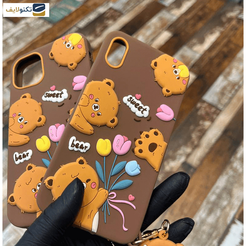 کاور گوشی موبایل اپل iPhone 14 Pro Max اپیکوی مدل Chubby Bear به همراه آویز - Epicoy Chubby Bear Cover For Apple iPhone 14 Pro Max With Hanging
