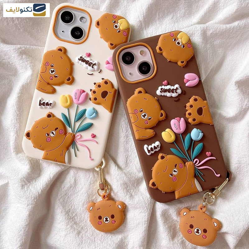 کاور گوشی موبایل اپل iPhone 14 Pro Max اپیکوی مدل Chubby Bear به همراه آویز - Epicoy Chubby Bear Cover For Apple iPhone 14 Pro Max With Hanging