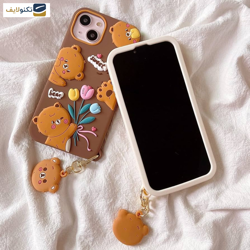 کاور گوشی موبایل اپل iPhone 14 Pro Max اپیکوی مدل Chubby Bear به همراه آویز - Epicoy Chubby Bear Cover For Apple iPhone 14 Pro Max With Hanging