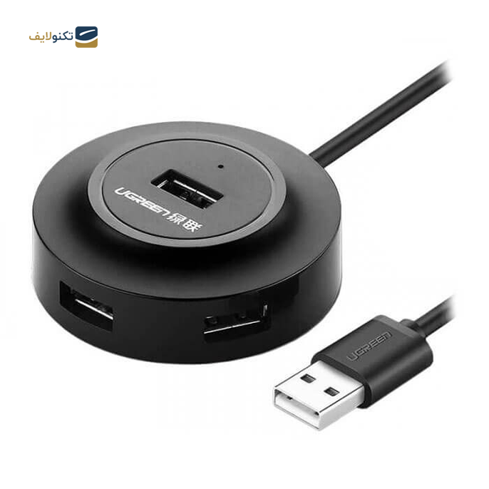 هاب USB یوگرین 4 پورت CR106 مدل 20277 - UGREEN CR106-20277 4 Port USB Hub