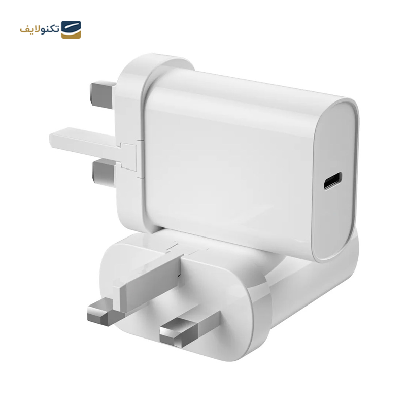 شارژر دیواری ویوو مدل Wi-U001 C-C توان 20 وات به همراه کابل لایتنینگ - WiWU Wi-U001 Wall Charger with 20W PD USB-C to USB-C