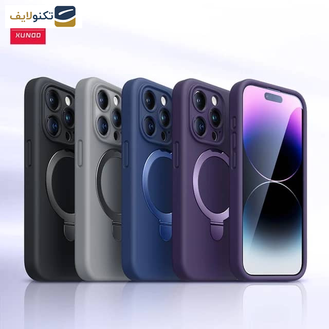 کاور گوشی اپل iPhone 15 اپیکوی مدل Xundd Liquid Silicone Magnetic Holder - Epicoy Xundd Liquid silicone Magnetic Holder Series Cover For Apple iPhone 15