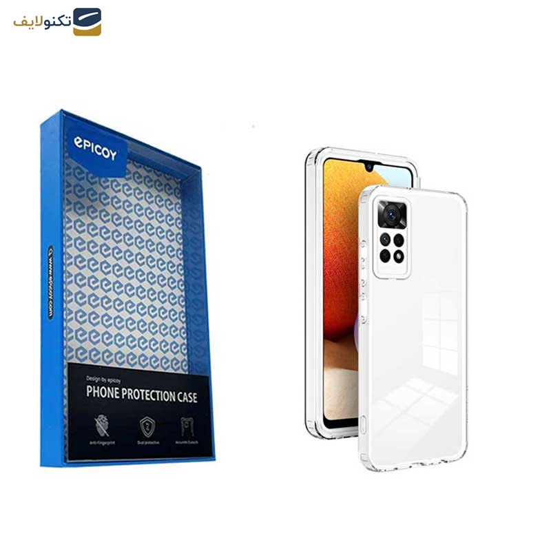 کاور گوشی شیائومی Redmi Note 12 Pro 4G اپیکوی مدل Transparent Clear - Epicoy Transparent Clear Case For Xiaomi Redmi Note 12 Pro 4G