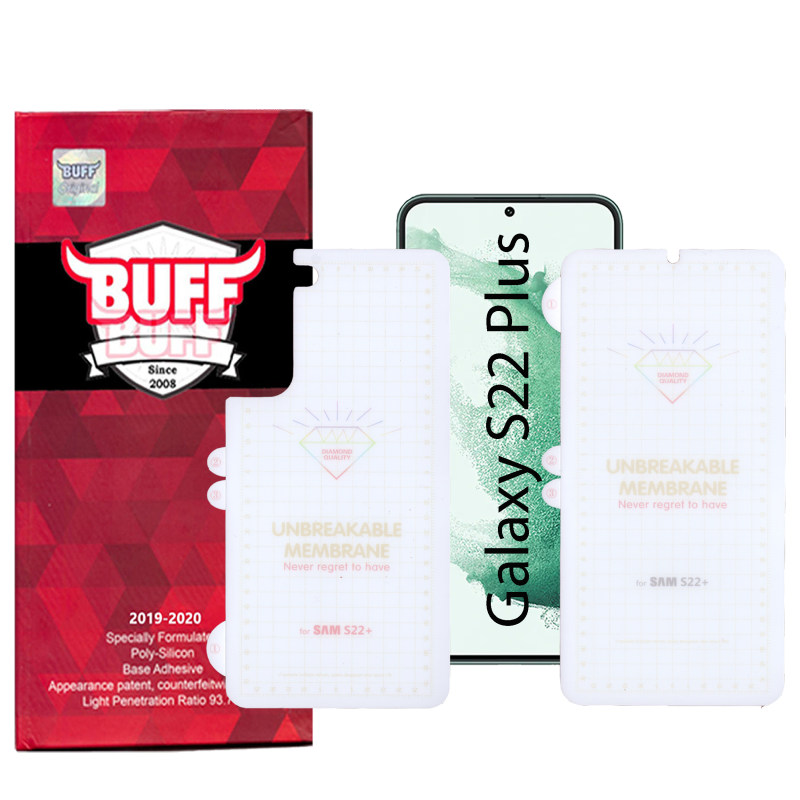 محافظ صفحه نمایش و پشت گوشی سامسونگ Galaxy S22 Plus بوف مدل Hydrogel - Buff Hydrogel Galaxy S22 Plus back and Screen Protector