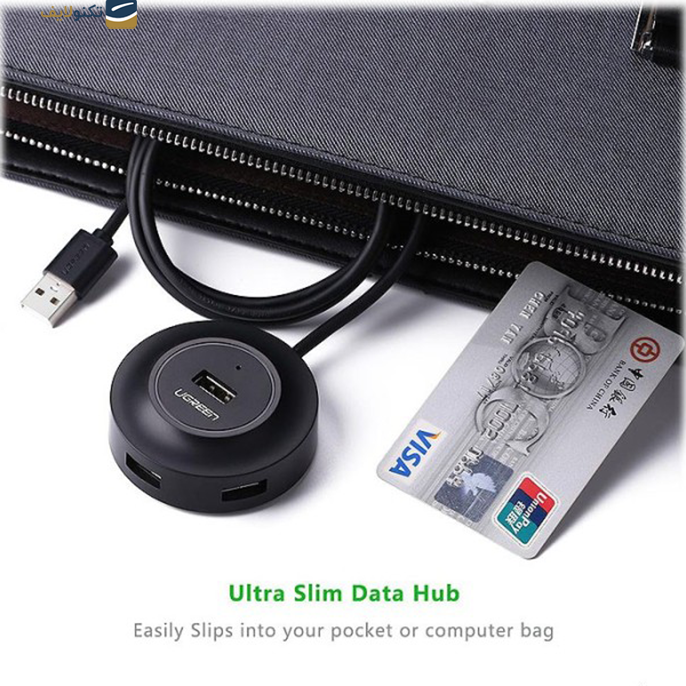 هاب USB یوگرین 4 پورت CR106 مدل 20277 - UGREEN CR106-20277 4 Port USB Hub