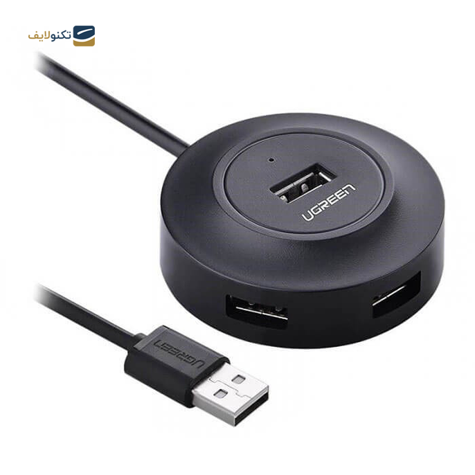 هاب USB یوگرین 4 پورت CR106 مدل 20277 - UGREEN CR106-20277 4 Port USB Hub