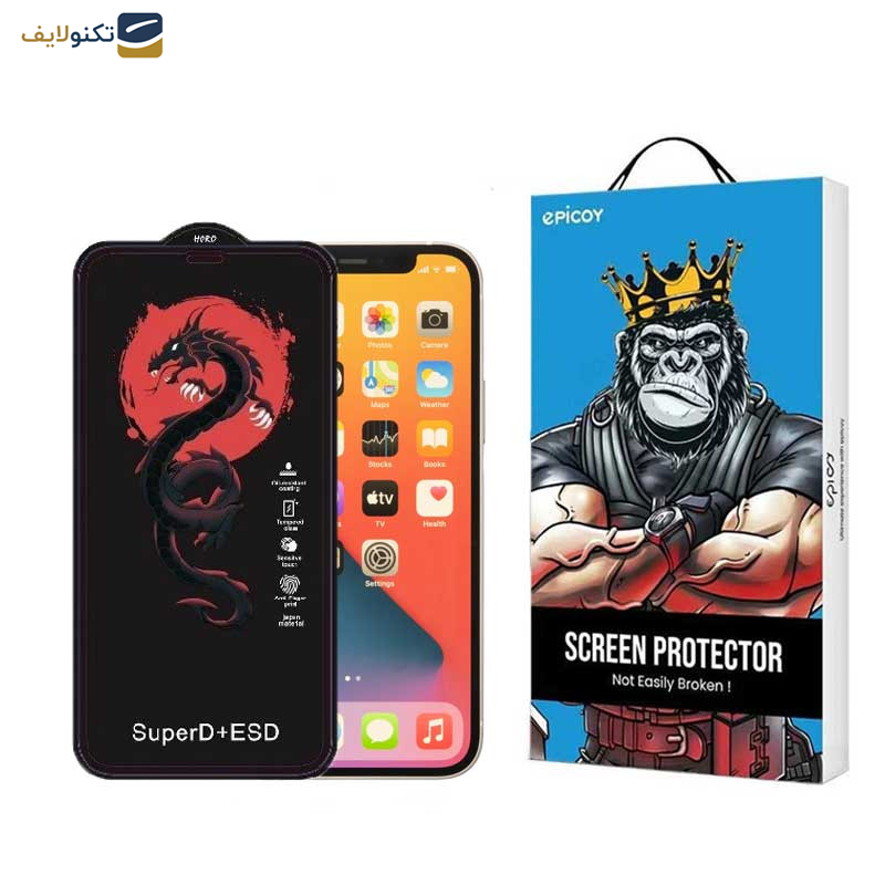 گلس گوشی اپل iPhone 12 Pro Max اپیکوی مدل Dragon ESD - Epicoy Dragon ESD Screen Protector For Apple iPhone 12 Pro Max