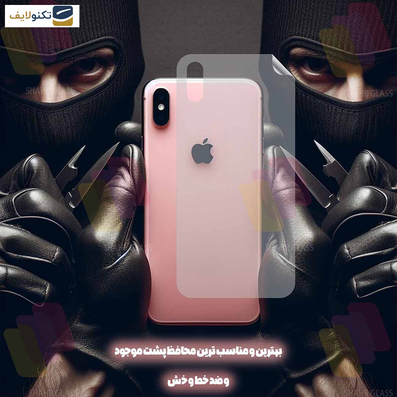 محافظ نانو پشت گوشی پوکو M3 شهر گلس مدل NANOBSH - Shahr Glass NANOBSH Back Protector For Poco M3