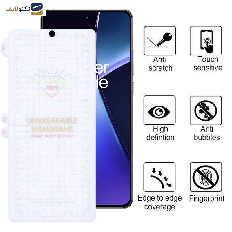 گلس گوشی وان پلاس Nord CE4-Nord CE3-10R-10T-Ace Pro-Ace بوف مدل Hydrogel - Buff Hydrogel Glass Screen Protector For OnePlus Nord CE4-Nord CE3-10R-10T-Ace Pro-Ace