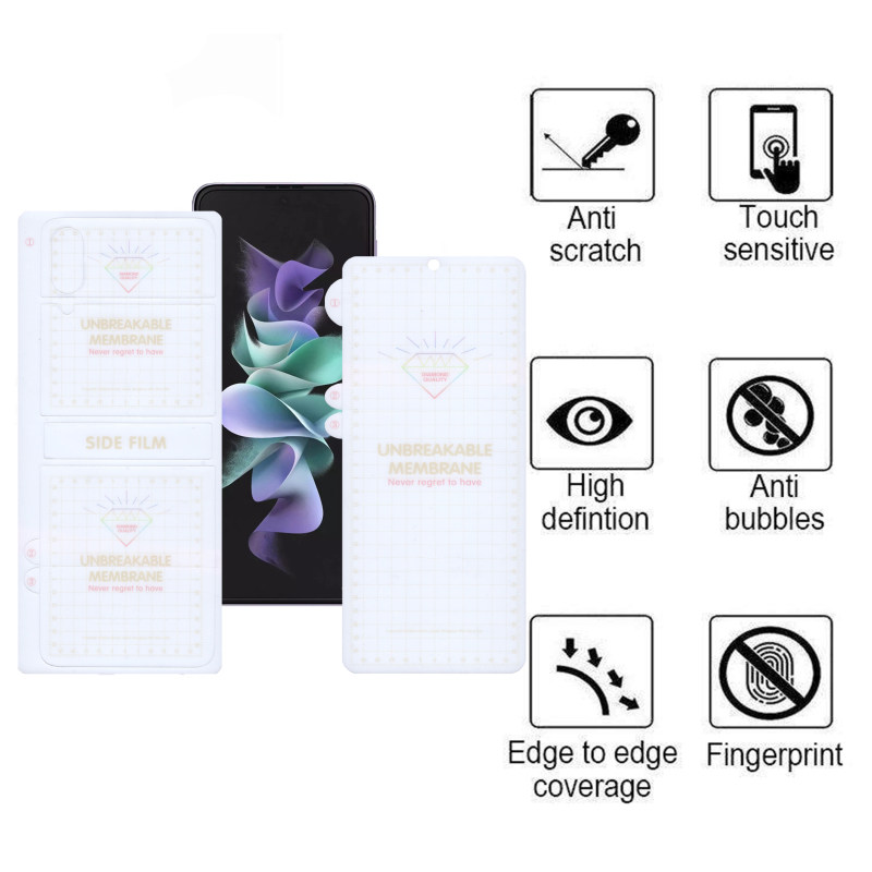 محافظ صفحه نمایش و پشت گوشی سامسونگ Galaxy Z Flip 3 5G اپیکوی مدل Hydrogel - Epicoy Hydrogel Galaxy Z Flip 3 5G Back & Screen Protector