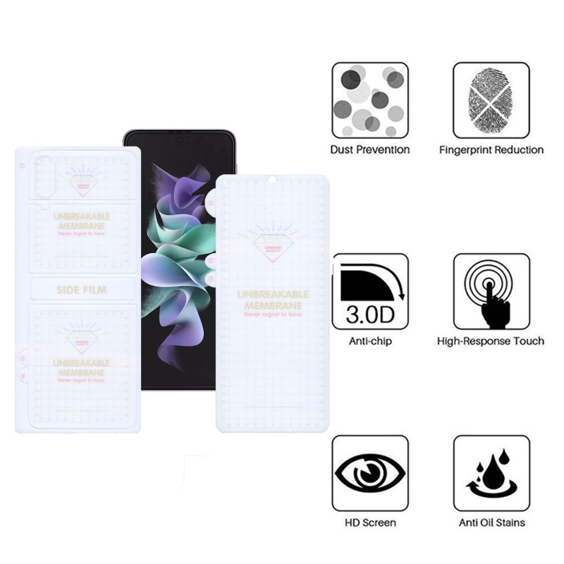 محافظ صفحه نمایش و پشت گوشی سامسونگ Galaxy Z Flip 3 5G اپیکوی مدل Hydrogel - Epicoy Hydrogel Galaxy Z Flip 3 5G Back & Screen Protector