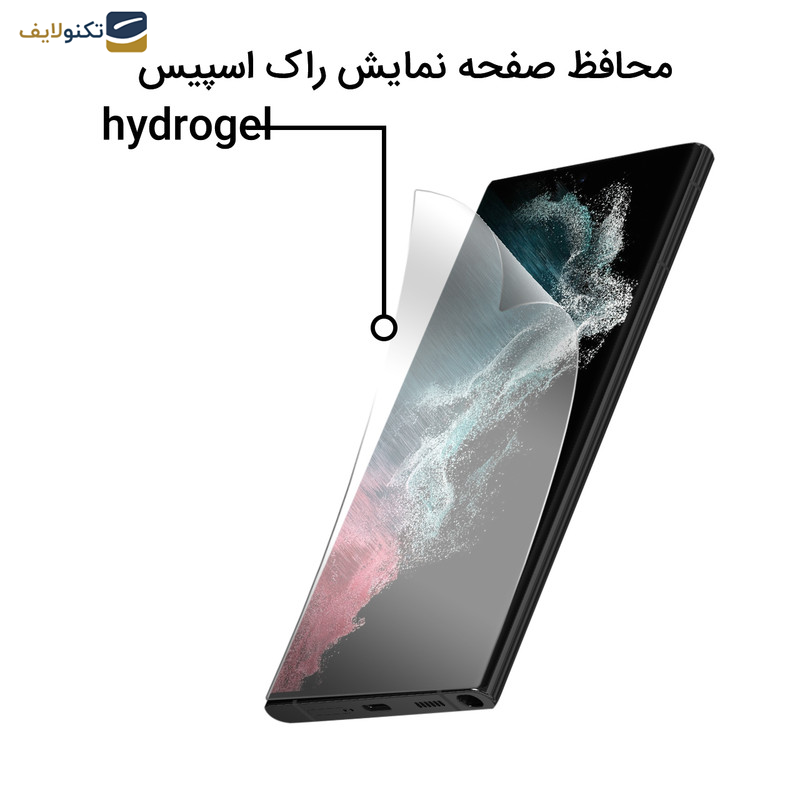 گلس گوشی سامسونگ Galaxy S22 Ultra 5G راک اسپیس مدل 180H-01Y  - Rock Space Hydrogel Screen Protector Model 180H-01Y Suitable for Samsung Galaxy S22 Ultra 5G Mobile Phone