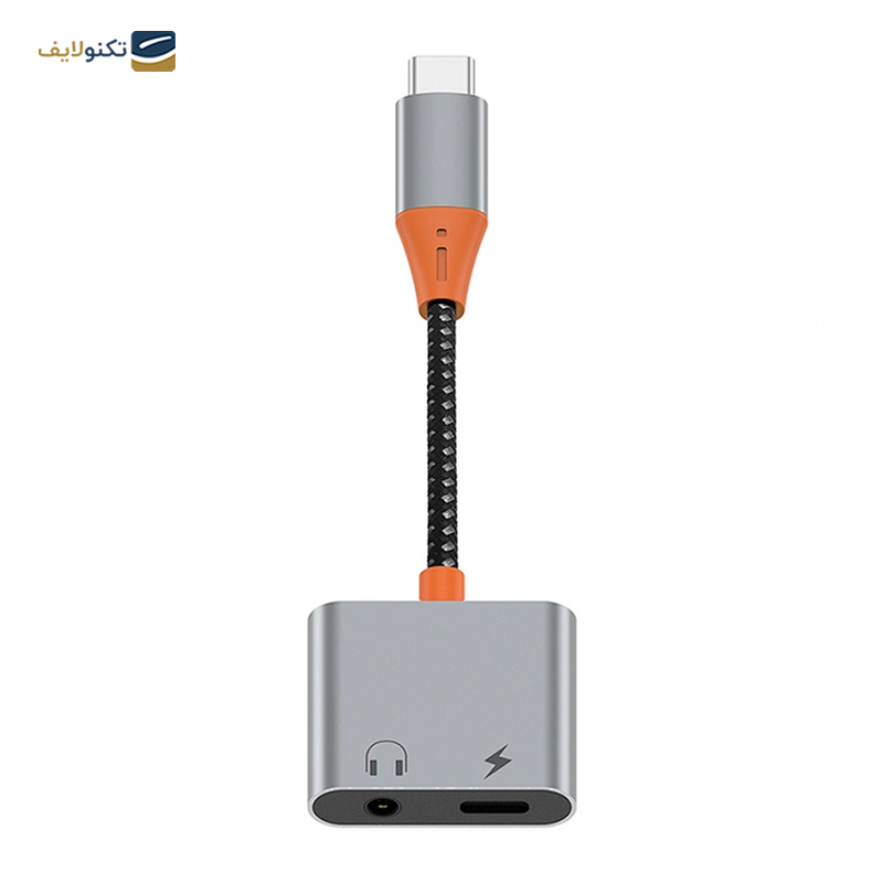 تبدیل 2 به 1 تایپ سی ویوو مدل LT10 - WIWU Audio Adapter LT10 Type C to UBS C and 3.5mm Audio