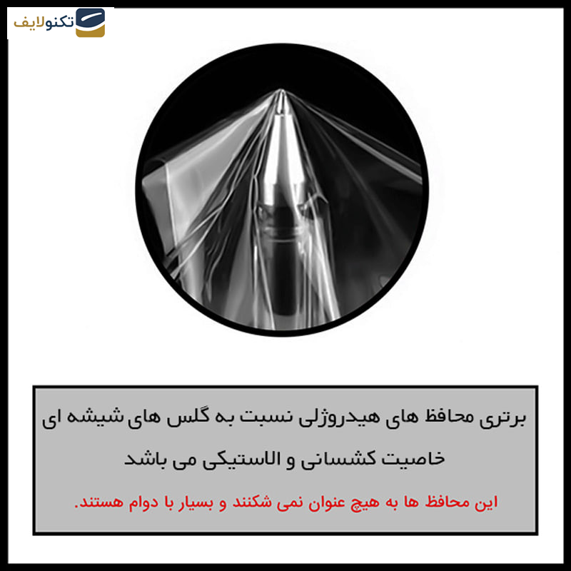 گلس پشت گوشی موتورولا G54 راک اسپیس مدل HyGEL - Transparent Rockspace HyGEL model phone back protector suitable for Motorola G54 mobile phone