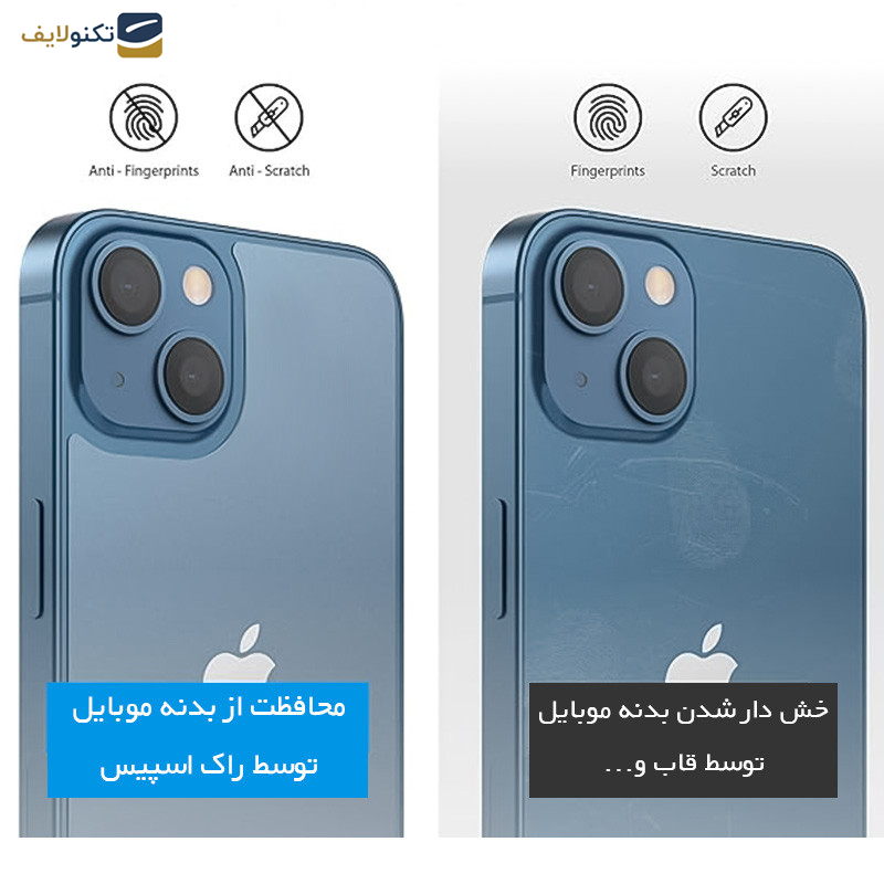 گلس پشت گوشی راک اسپیس مدل HyGEL گوشی پوکو F4 GT - Transparent Rockspace HyGEL model phone back protector suitable for Xiaomi Poco F4 GT mobile phone