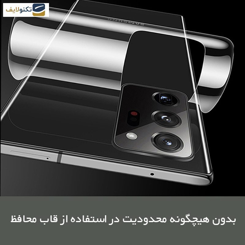 گلس پشت گوشی راک اسپیس مدل HyGEL گوشی پوکو F4 GT - Transparent Rockspace HyGEL model phone back protector suitable for Xiaomi Poco F4 GT mobile phone