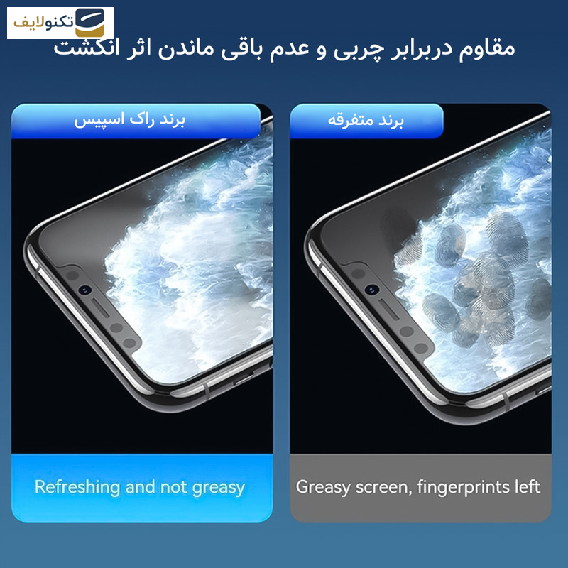 گلس گوشی ریلمی 12Pro Plus راک اسپیس مدل Anti Sho - Matte Rockspace Anti Shock screen protector suitable for Realme 12Pro Plus mobile phone