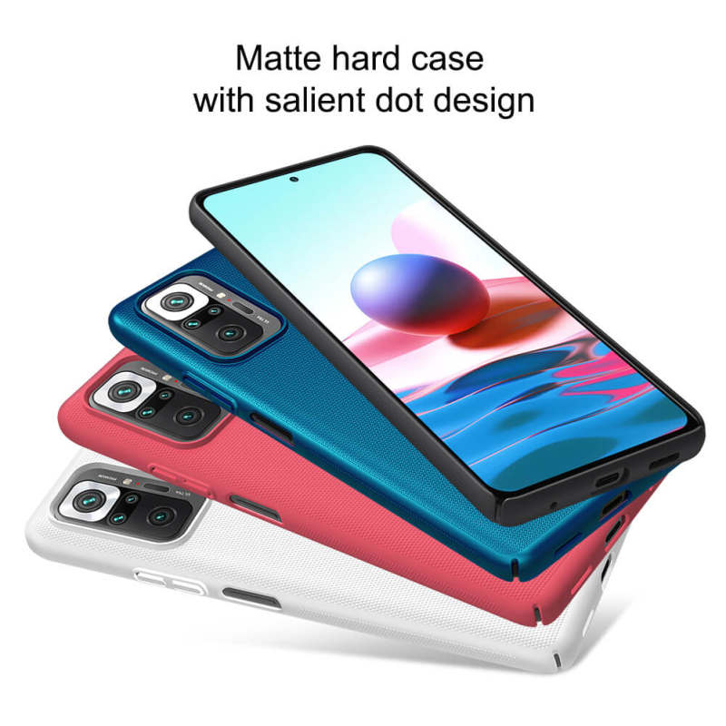 کاور گوشی شیائومی Redmi Note 10 Pro / Redmi Note 10 Pro Max نیلکین مدل Super Frosted Shield - Nillkin Super Frosted Shield Case cover for Redmi Note 10 Pro / Redmi Note 10 Pro Max
