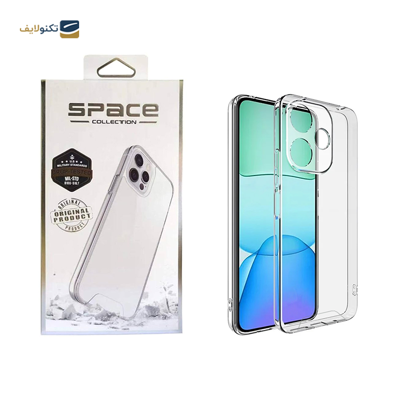 قاب گوشی شیائومی Redmi 13 4G اسپیس مدل ژله ای محافظ لنز دار - Space Cover For Redmi 13 4G