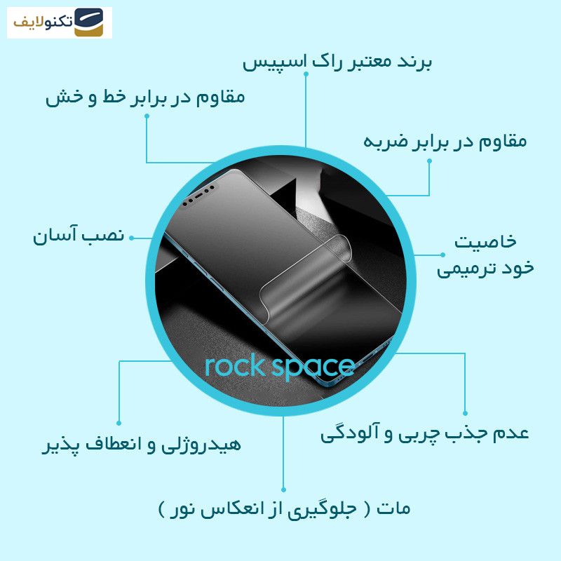 گلس گوشی آنر X8b راک اسپیس مدل HyMTT  - Rock space HyMTT model matte screen protector suitable for Honor X8b mobile phone