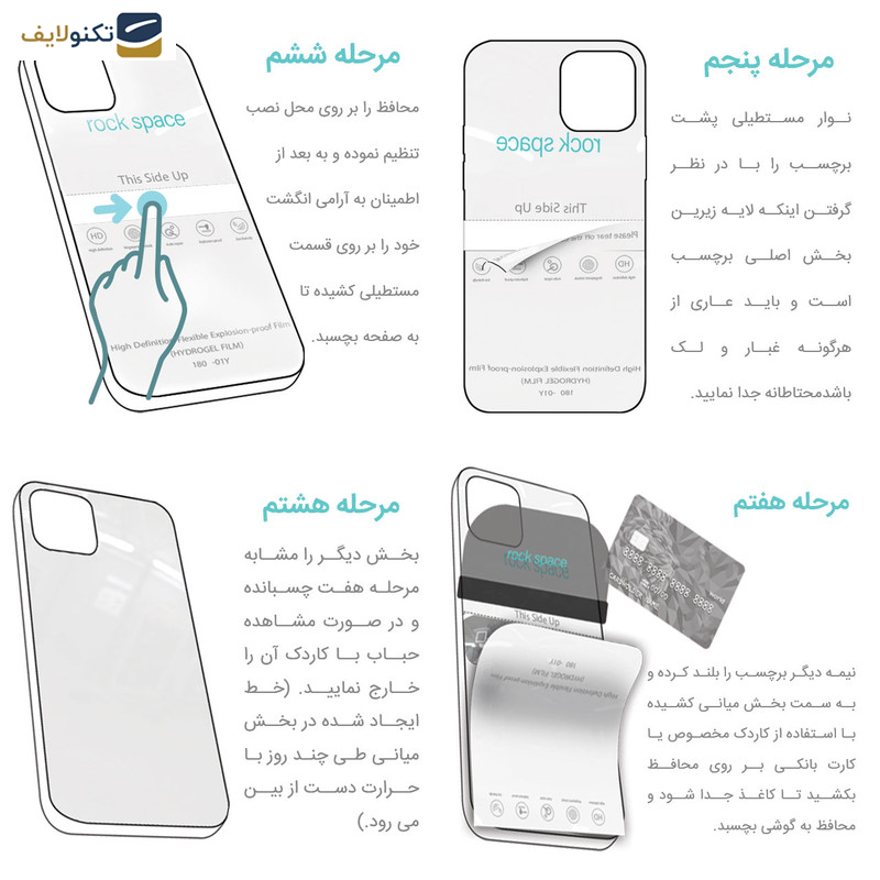 گلس گوشی سامسونگ Galaxy Z Fold4 راک اسپیس مدل HGL  - Rock space code HGL hydrogel screen protector suitable for Samsung Galaxy Z Fold4