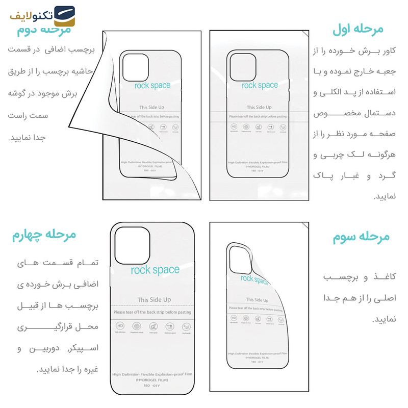 گلس گوشی سامسونگ Galaxy Z Fold4 راک اسپیس مدل HGL  - Rock space code HGL hydrogel screen protector suitable for Samsung Galaxy Z Fold4
